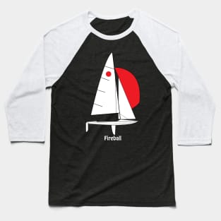 Fireball Sailboat Baseball T-Shirt